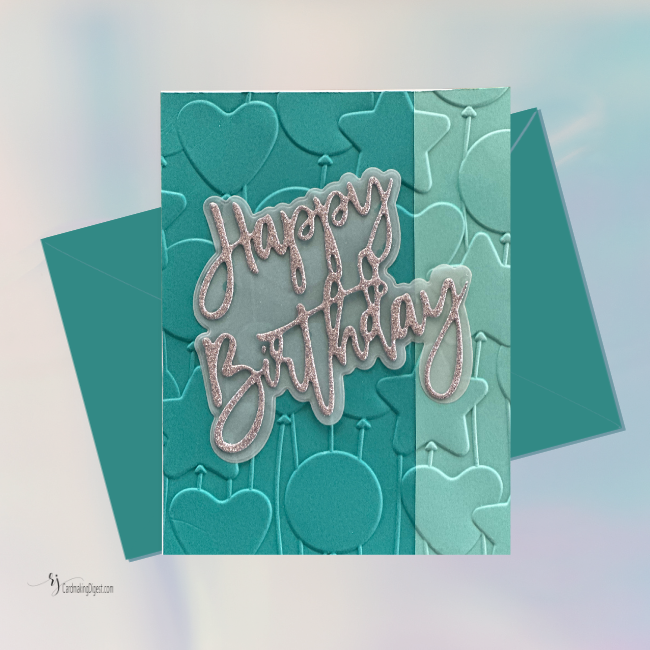 colored cardstock birthday